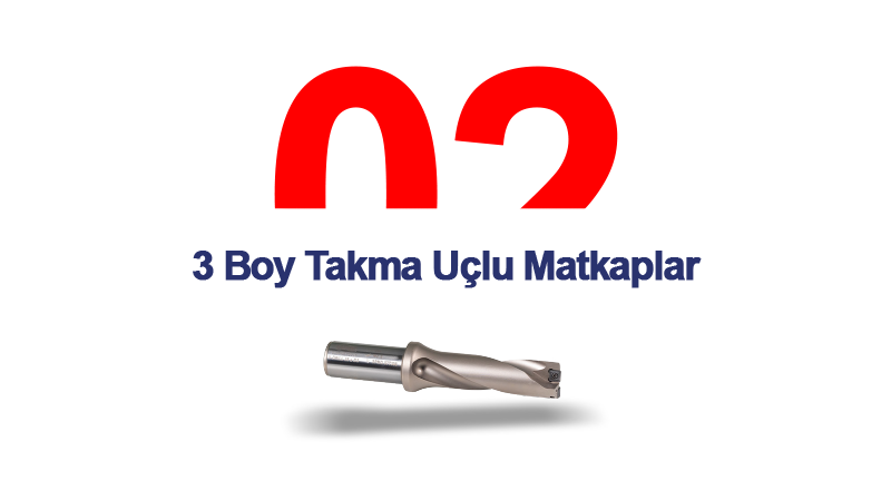 3 Boy Takma Uçlu Matkaplar